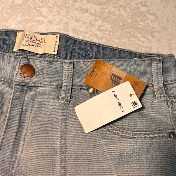 🏷️ Rachel Roy Ladd Boyfriend Carpenter Mid Rise Stone Washed Ripped Jeans Small - Picture 11 of 16